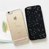 luxury glitter case for iphone 8 plus x 10 bling shell phone cases Twinkle stars etui for iphone 7 6 6s plus full soft fundas