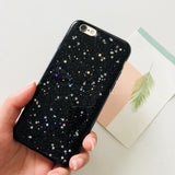luxury glitter case for iphone 8 plus x 10 bling shell phone cases Twinkle stars etui for iphone 7 6 6s plus full soft fundas