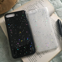 Glitter star case for iphone 8 7 6 6s plus x 10 6plus 7plus 8plus soft silicone bling cases etui for iphone 7 plus stars cover