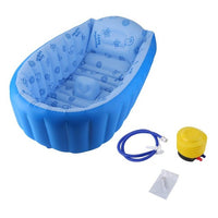 Piscine gonflable Baignoire bébé, connecteurs Portable Kid Infant Toddler épais doux Coussin d'air piscine central Assise