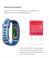 Smart Bracelet Heart Rate Monitor Wristband ID107Plus Multi sports VeryfitPro Fitness Tracker