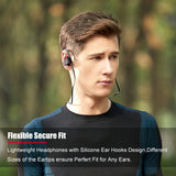 Wavefun bluetooth headphones IPX7 waterproof wireless headphone sports bass bluetooth earphone with mic for phone iPhone xiaomi
