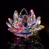 Fleurs Crystal Lotus en verre de cristal