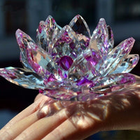 Fleurs Crystal Lotus en verre de cristal