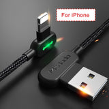 Cable USB pour iPhone iPod iPad compatible 5 6 7 8 X XS XR Auto Disconnect Fast Charging Data