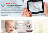 Wireless Camera 3.5 inch LCD Baby Video Audio Monitor Digital Baby Nanny CAM PAN Night Vision Babyphone Two Way Radio Babysitter