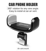 Tomkas 360 Degree Rotatable Car Phone Holder Universal Smartphone Mobile Phone Holder Stand Support Car Phone Stand Air Vent