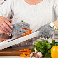 Paire de gants anti coupures - Tout simplement la meilleure protection qui existe contre les coupures du quotidien (cuisine, jardinage, bricolage) - Protection de niveau 5 conforme à la norme Euro