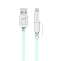 2en1 Câble USB 1M Charge Mobile Pour iPhone iPad iPod