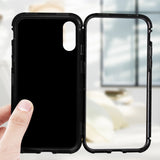 Luxury Magnetic Metal Case For coque iPhone 8Plus Case 7Plus X 8 6 S Plus Glass iPhone8 Cover etui For iPhone 7 Case carcasas