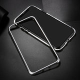 Luxury Magnetic Metal Case For coque iPhone 8Plus Case 7Plus X 8 6 S Plus Glass iPhone8 Cover etui For iPhone 7 Case carcasas