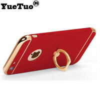 YUETUO luxury plastic phone back copy,etui,capinha,coque,cover,case for iphone 8 7 stand for apple iphone8 iphone7 accessories i