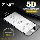 Tempered Screen Protector 5D Curved Edge Glass For iPhone