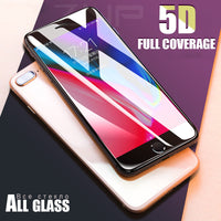 Tempered Screen Protector 5D Curved Edge Glass For iPhone