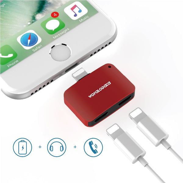 Adaptateur Lightning Audio Charge, Double Port Lightning Adaptateur, Ecouter Musique et Charger Votre iPhone