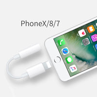 Prise casque Adaptateur, connecteur iPhone 7 à 3.5mm AUX Femelle Audio Jack Ecouteur Jack stéréo pour iPhone