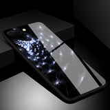 Tempered Glass Phone Case For iPhone 8 7 6 6s Plus Case Rose Floral Flower Shockproof Back Cover For iPhone 7 8 Plus Shell