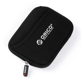 ORICO External Storage Hard Case HDD SSD Bag for 2.5 Hard Drive Power Bank USB Cable Charger Power Bank Earphone Case PHK Black
