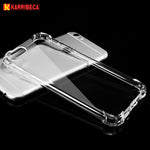 Transparent Silicone Case For iphone 6 6s hoesje funda shockproof clear tpu cover for iphone 7 X 8 plus coque etui tok