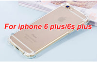 Transparent Silicone Case For iphone 6 6s hoesje funda shockproof clear tpu cover for iphone 7 X 8 plus coque etui tok