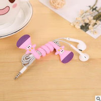 Lovely Cartoon Storage Wire Earphone Cable Winder Protector Cable Organizer Phone Wire Storage Charger Protetor Office Storage