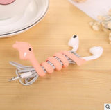 Lovely Cartoon Storage Wire Earphone Cable Winder Protector Cable Organizer Phone Wire Storage Charger Protetor Office Storage