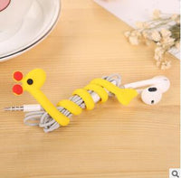 Lovely Cartoon Storage Wire Earphone Cable Winder Protector Cable Organizer Phone Wire Storage Charger Protetor Office Storage