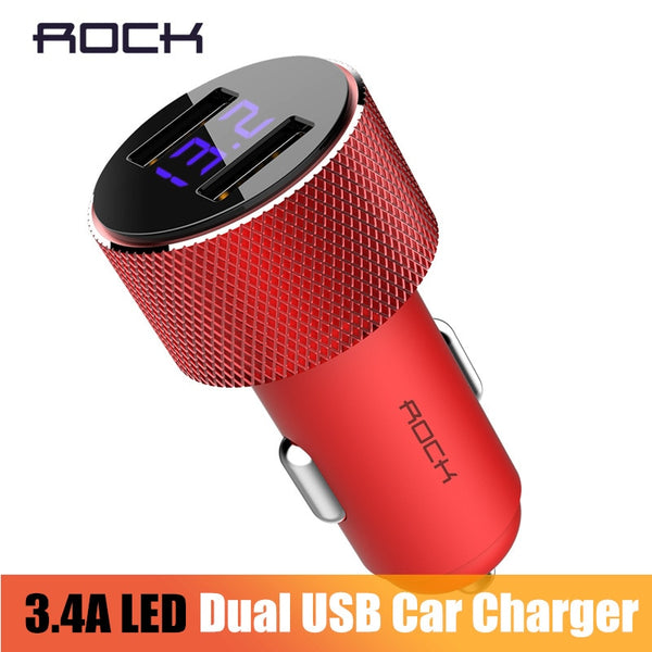 LCD Digital Display Dual USB Car-Charger