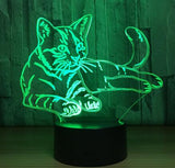 3D Visual Illusion Lampe Transparent Acrylique Veilleuse Led Lampe 7 Changement De Couleur Touch Table Lampe Kids Lave Lampe