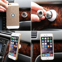 360 Magnetic Phone Holder For Car Mount Magnet Universial Mobile Cell Phone Smartphone Mini Stand Support GPS Navigation