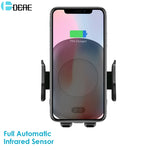 Fast Wireless Car Charger Automatic Induction Car Mount Air Vent Phone Holder Cradle for iPhone 8/ 8 Plus/ X Samsung S9 S8