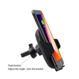 Fast Wireless Car Charger Automatic Induction Car Mount Air Vent Phone Holder Cradle for iPhone 8/ 8 Plus/ X Samsung S9 S8