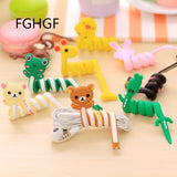 Lovely Cartoon Storage Wire Earphone Cable Winder Protector Cable Organizer Phone Wire Storage Charger Protetor Office Storage