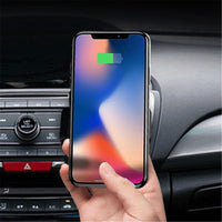 Fast Wireless Car Charger Automatic Induction Infrared Sensor Car Mount Air Vent Phone Holder For iPhone X 8 Plus Samsung S8 S9