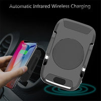 Fast Wireless Car Charger Automatic Induction Infrared Sensor Car Mount Air Vent Phone Holder For iPhone X 8 Plus Samsung S8 S9