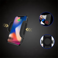 Fast Wireless Car Charger Automatic Induction Infrared Sensor Car Mount Air Vent Phone Holder For iPhone X 8 Plus Samsung S8 S9