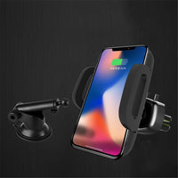 Fast Wireless Car Charger Automatic Induction Infrared Sensor Car Mount Air Vent Phone Holder For iPhone X 8 Plus Samsung S8 S9