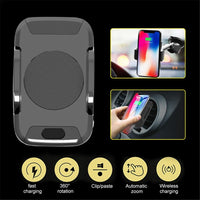 Fast Wireless Car Charger Automatic Induction Infrared Sensor Car Mount Air Vent Phone Holder For iPhone X 8 Plus Samsung S8 S9