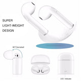 Bluetooth headset Hands stereo Earbud earphone with mic double earpiece for smartphone