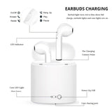 Bluetooth headset Hands stereo Earbud earphone with mic double earpiece for smartphone