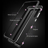 HUAWEI P20 PRO Magnetic Adsorption Case Ultra Phone Case For Huawei P20 P20 Pro P20Pro Magnet Tempered Glass Case+Gift Glass