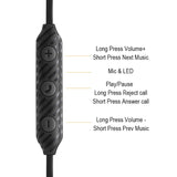 Bluetooth Earphone Wireless Headphone Metal Sports SweatProof Earpiece Magnetic Headset For Smartphone