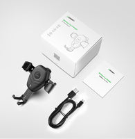 2en1 Support et chargeur à induction pour voiture compatible avec tous type de Smartphone