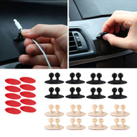 8Pcs/set Adhesive Cable Winder Car Interior Cable Clip Earphone Cable Organizer Wire Storage Holder Clip Cord Holder Promotion