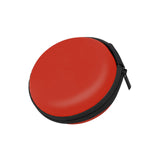 Overfly Portable Case for Headphones Case Mini Zippered Round Storage Hard Bag Headset Box for Earphone Case SD TF Cards