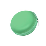 Overfly Portable Case for Headphones Case Mini Zippered Round Storage Hard Bag Headset Box for Earphone Case SD TF Cards