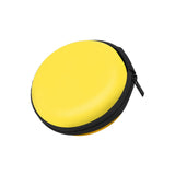 Overfly Portable Case for Headphones Case Mini Zippered Round Storage Hard Bag Headset Box for Earphone Case SD TF Cards