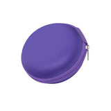 Overfly Portable Case for Headphones Case Mini Zippered Round Storage Hard Bag Headset Box for Earphone Case SD TF Cards