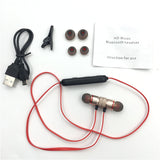 Metal Sports Wireless Headphones Bluetooth Earphone Sweat Proof Earphone Magnetic Earpiece Stereo Headset for Mobile Phone