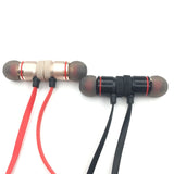 Metal Sports Wireless Headphones Bluetooth Earphone Sweat Proof Earphone Magnetic Earpiece Stereo Headset for Mobile Phone